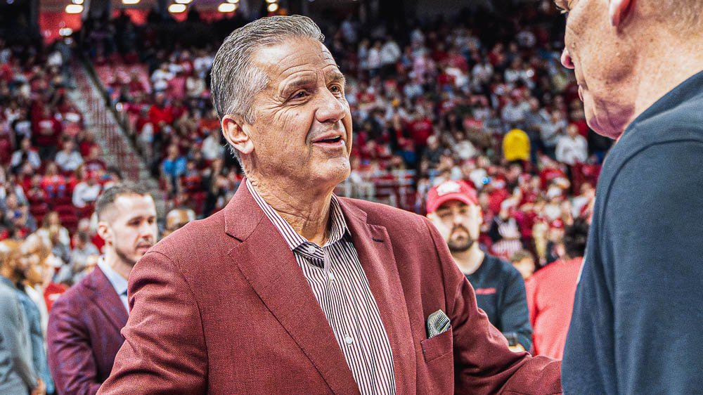 Razorbacks coach John Calipari against Oklahoma