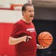 Arkansas Razorbacks coach John Calipari during practice at the Eddie Sutton Practice Court