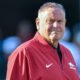 Arkansas Razorbacks coach Sam Pittman before game with the Ole Miss Rebels