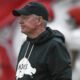 Arkansas Razorbacks offensive coordinator during spring practice drills